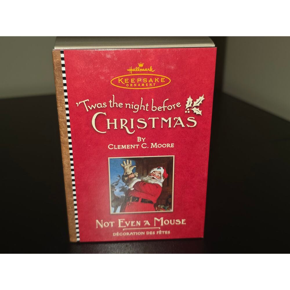 Hallmark Keepsake Ornament Not Even a Mouse 'Twas the Night Before Christmas NIB